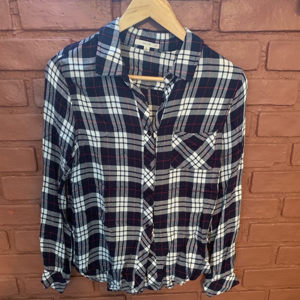 Navy flannel